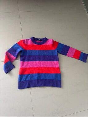 Acne Kids Striped Sweater in Purple, Pink & Red